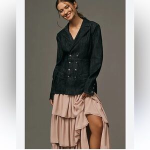 NWT Anthropologie two-fer blazer+maxi dress